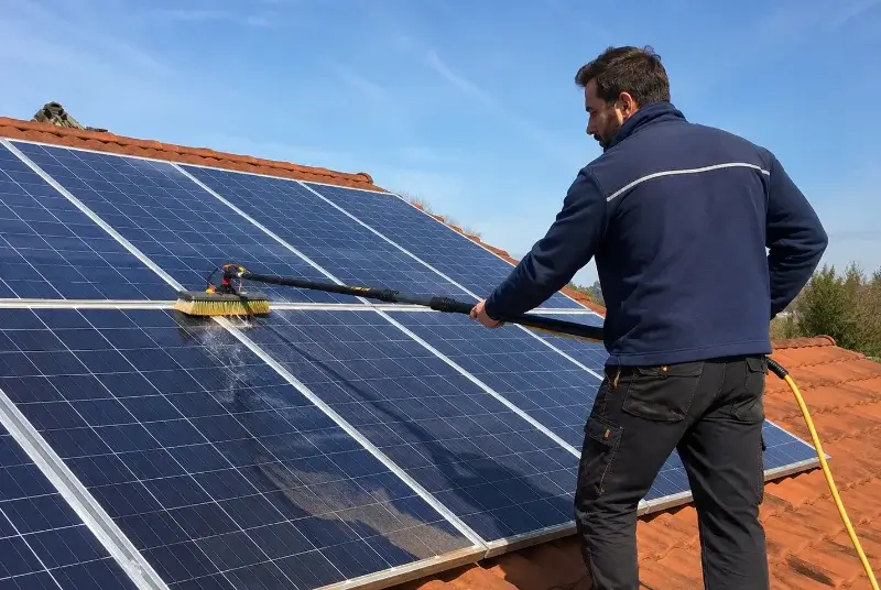 Nettoyage et entretien de panneaux solaires à Targon